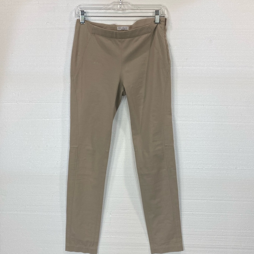 Brunello Cucinelli Tan Skinny Pants